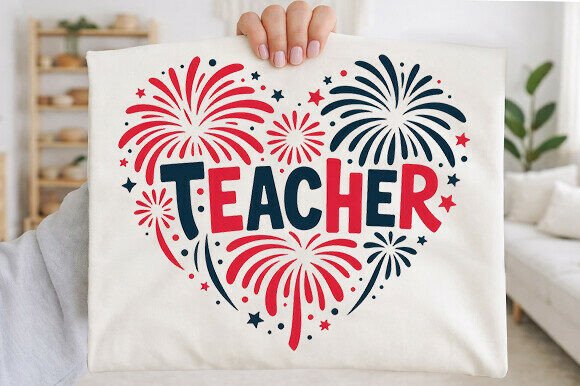 4th of July Patriotic Teacher PNG Graphics