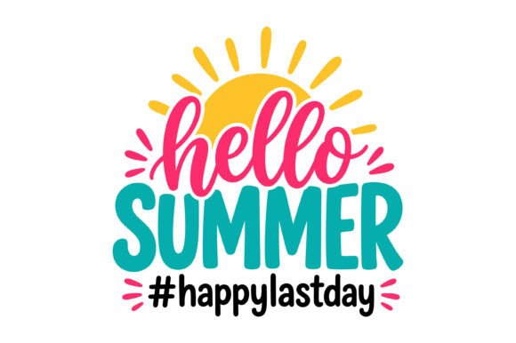 Hello Summer Graphics for T-Shirt Designs