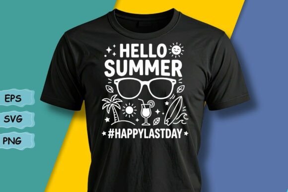 Hello Summer Shirt Graphics for T-Shirt Designs