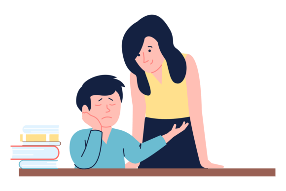 Mother Support Son Graphics & Illustrations Review