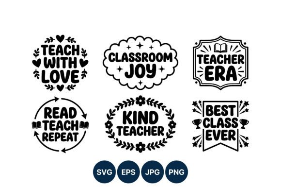 Motivational Teacher Quotes Vector Graphics