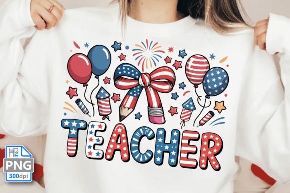 Patriotic PNG & 4th of July Teacher Graphics Freebies