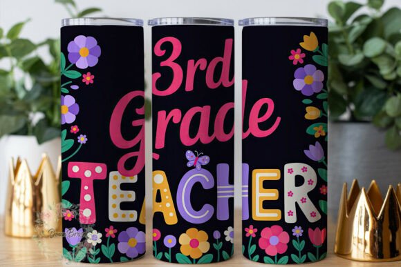 Review: 3rd Grade Teacher Floral Tumbler Wrap