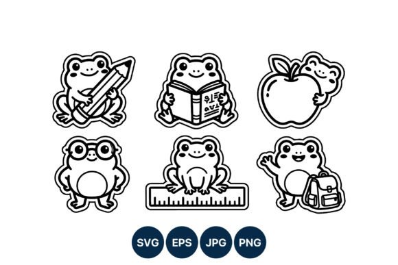 Reviewing Cute Frog School Items Line Art for Embroidery