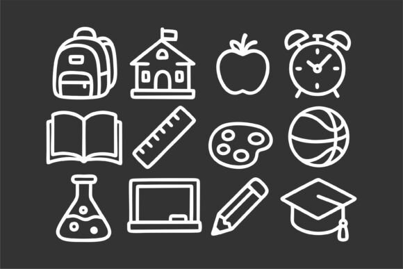 School Icons & Graphics for Crafters